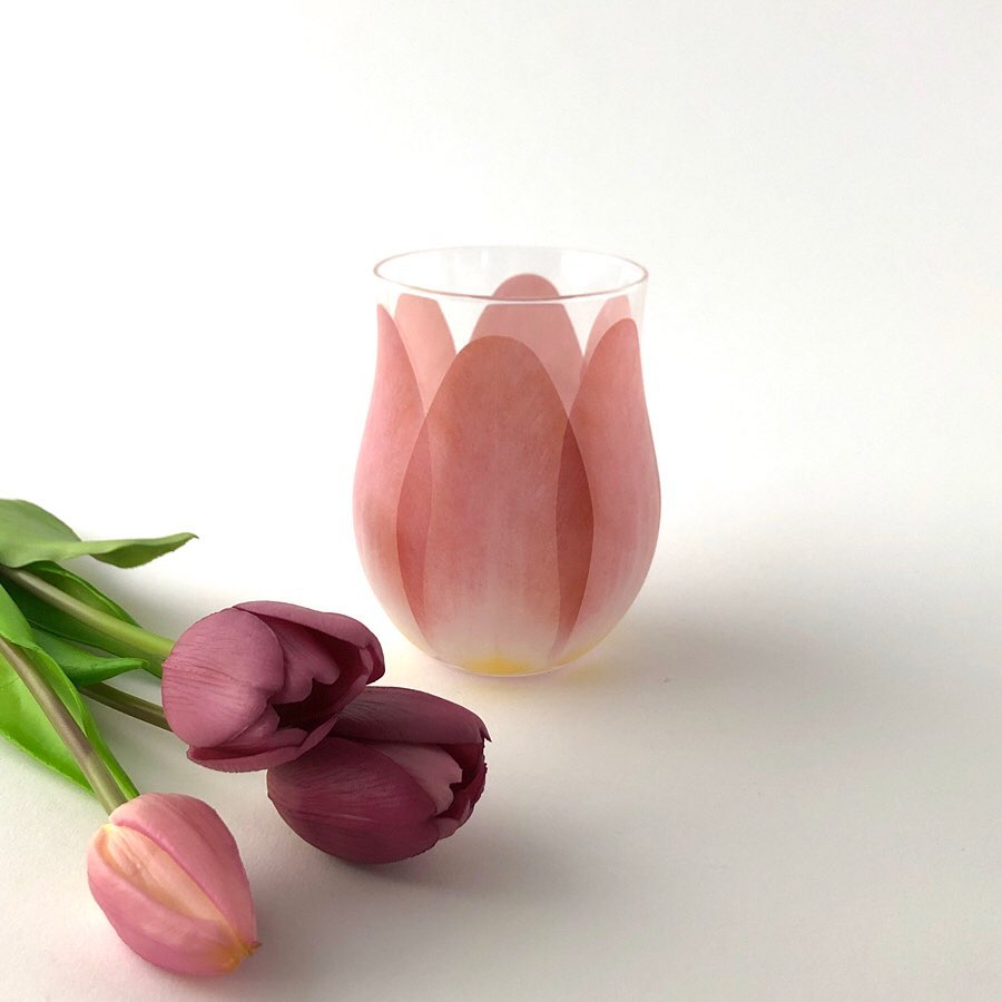 Floyd tulip drinking glass red
