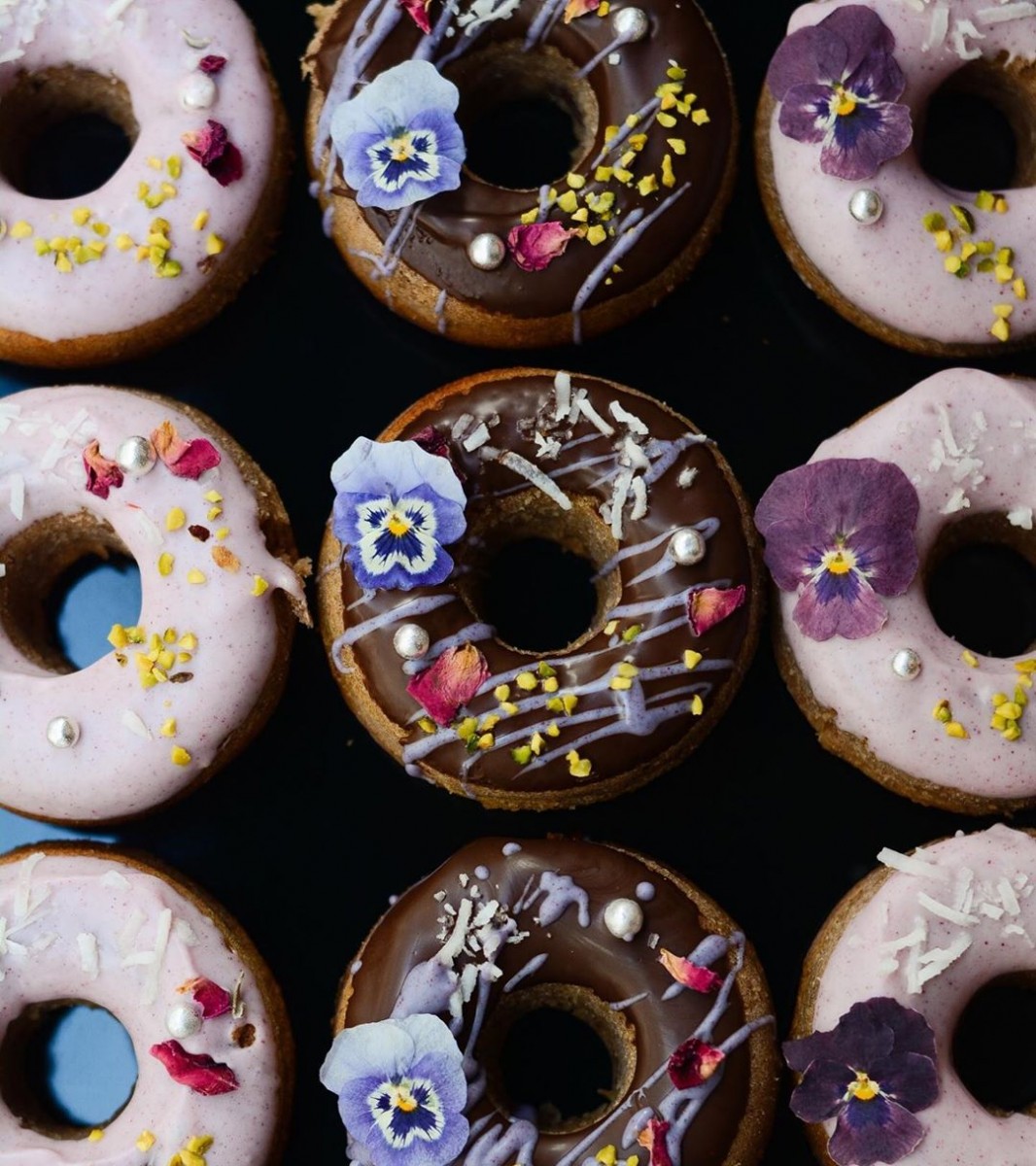 Assorted floral donuts from gmgm