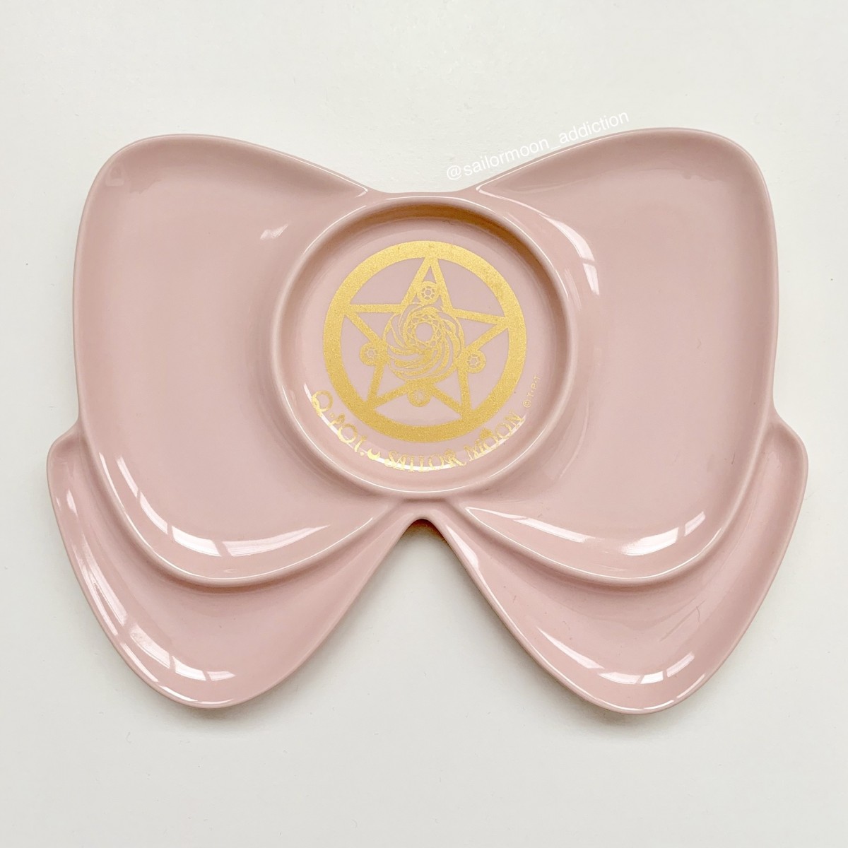 Sailor Moon Ribbon Plate Pink Sailor Moon Q-pot Cafe Exclusive