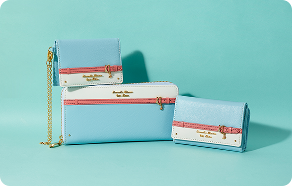 Samantha Thavasa blue and white doraemon wallets