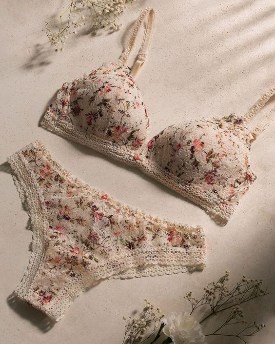 Floral bra