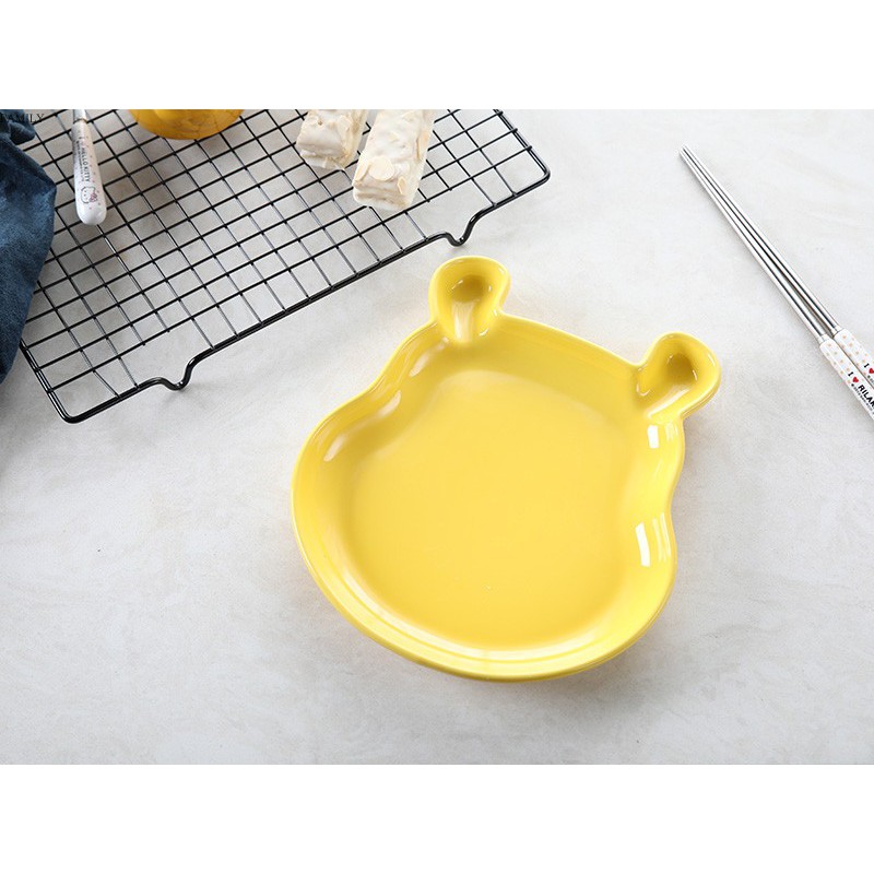 Winnie-The-Pooh ceramic plate yellow