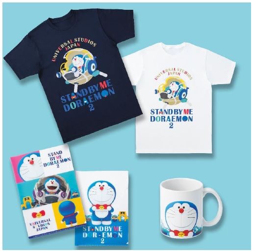 Doraemon merchandise t-shirts , key rings, plush toys