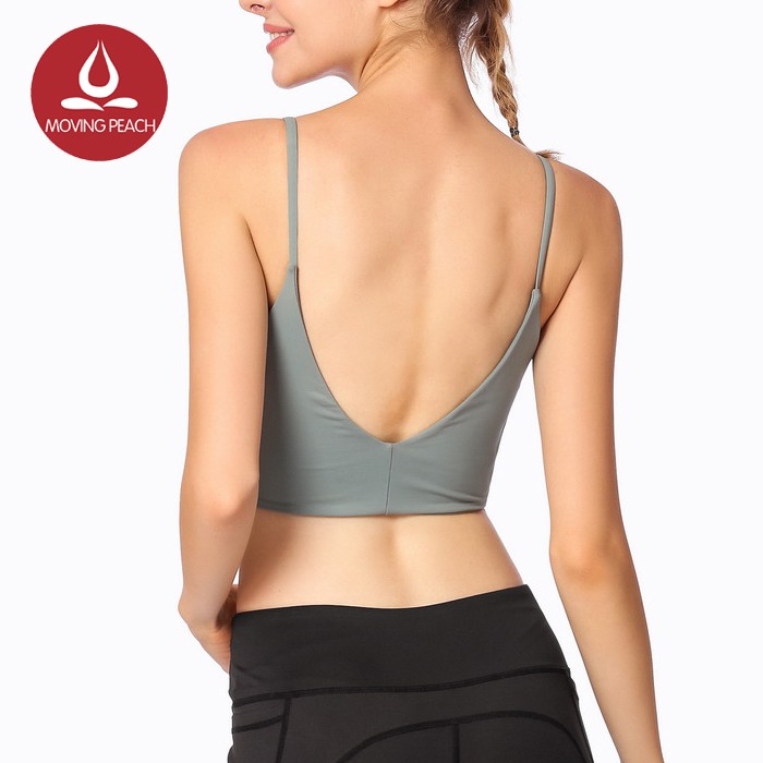 Low back sports bra