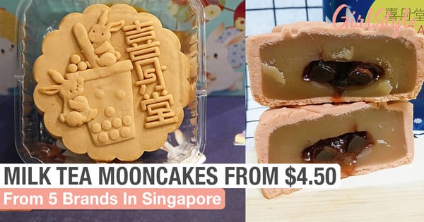 5 Milk Tea Mooncakes In Singapore From $4.50 For Bubble Tea Lovers To Try In 2020