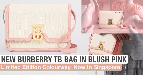 Burberry Has A Limited Edition Blush Pink Version Of Their Signature TB Bag, Now In Singapore