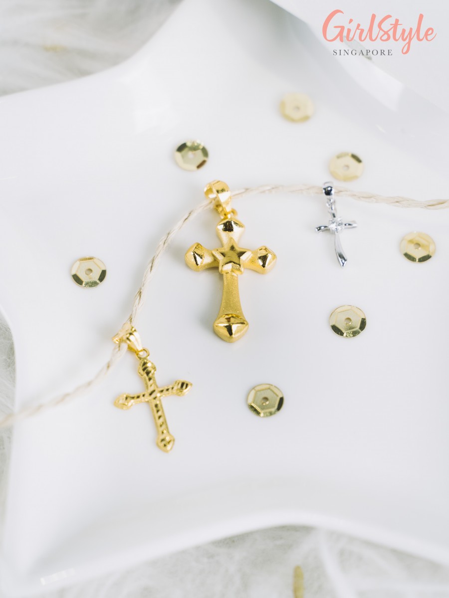 999 Pure Gold Cross Pendant