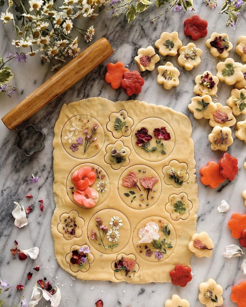 How To Make Edible Flower Cookies Easy 4Step Recipe