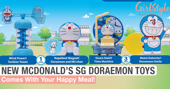 New McDonald's Singapore Doraemon Happy Meal Toys