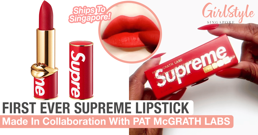 Supreme X PAT McGRATH LABS Lipstick Is Launching Soon And Ships To