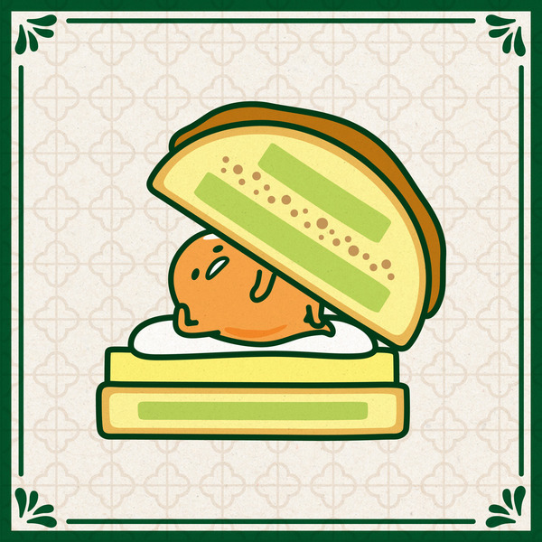 Gudetama Pineapple Bun illustration