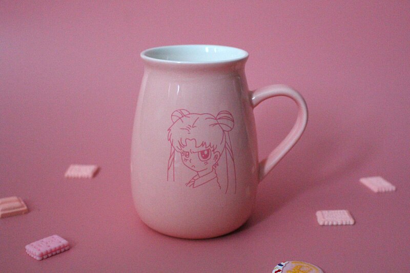 Pink Sailor Moon Ceramic Coffee Mug