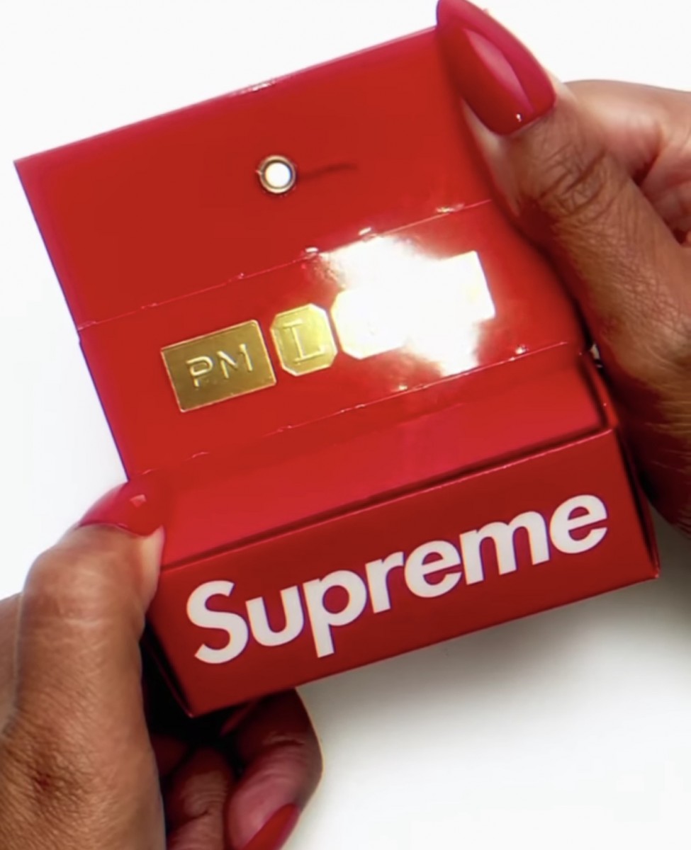 Supreme PAT McGRATH LABS lipstick box packaging