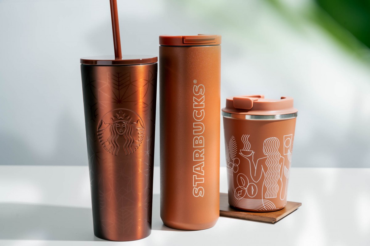 Starbucks Copper tumblers and bottles