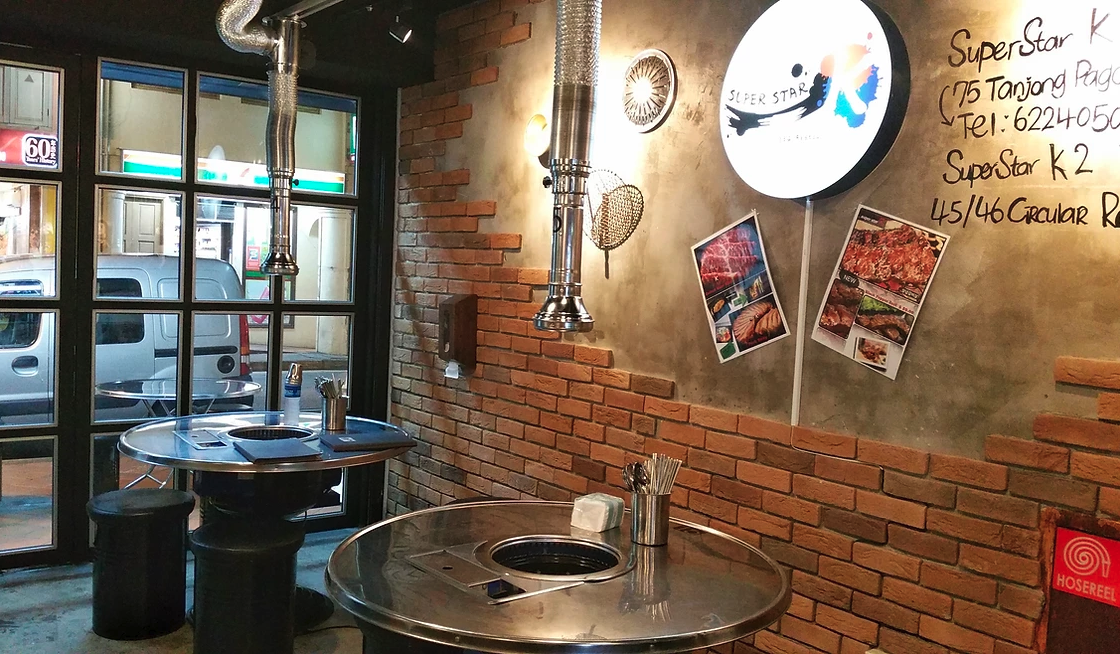 Superstar K korean bbq restaurant interior