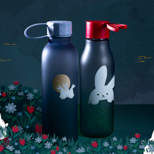 Starbucks Singapore bunnies & moonlight bunny water bottle