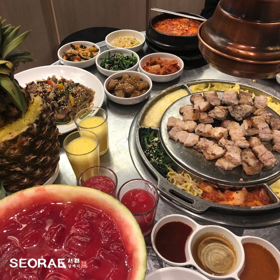 food at Seorae Korean Charcoal BBQ