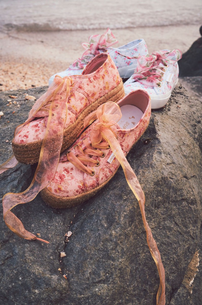 Superga floral shoes