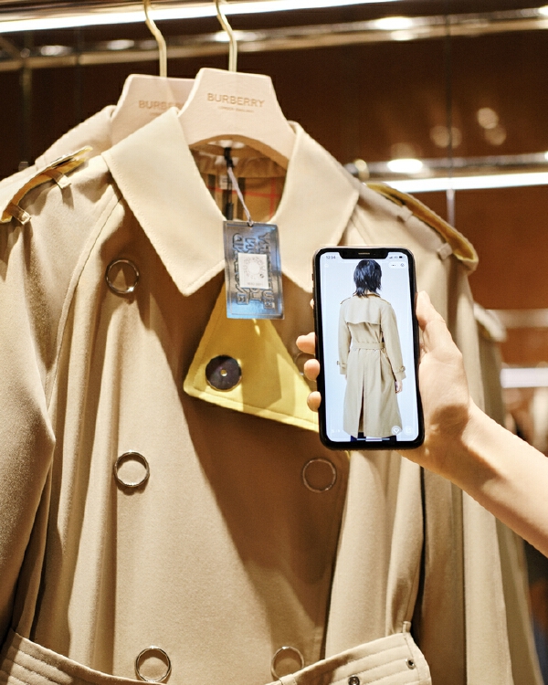 scan qr codes at Burberry Open Spaces app character