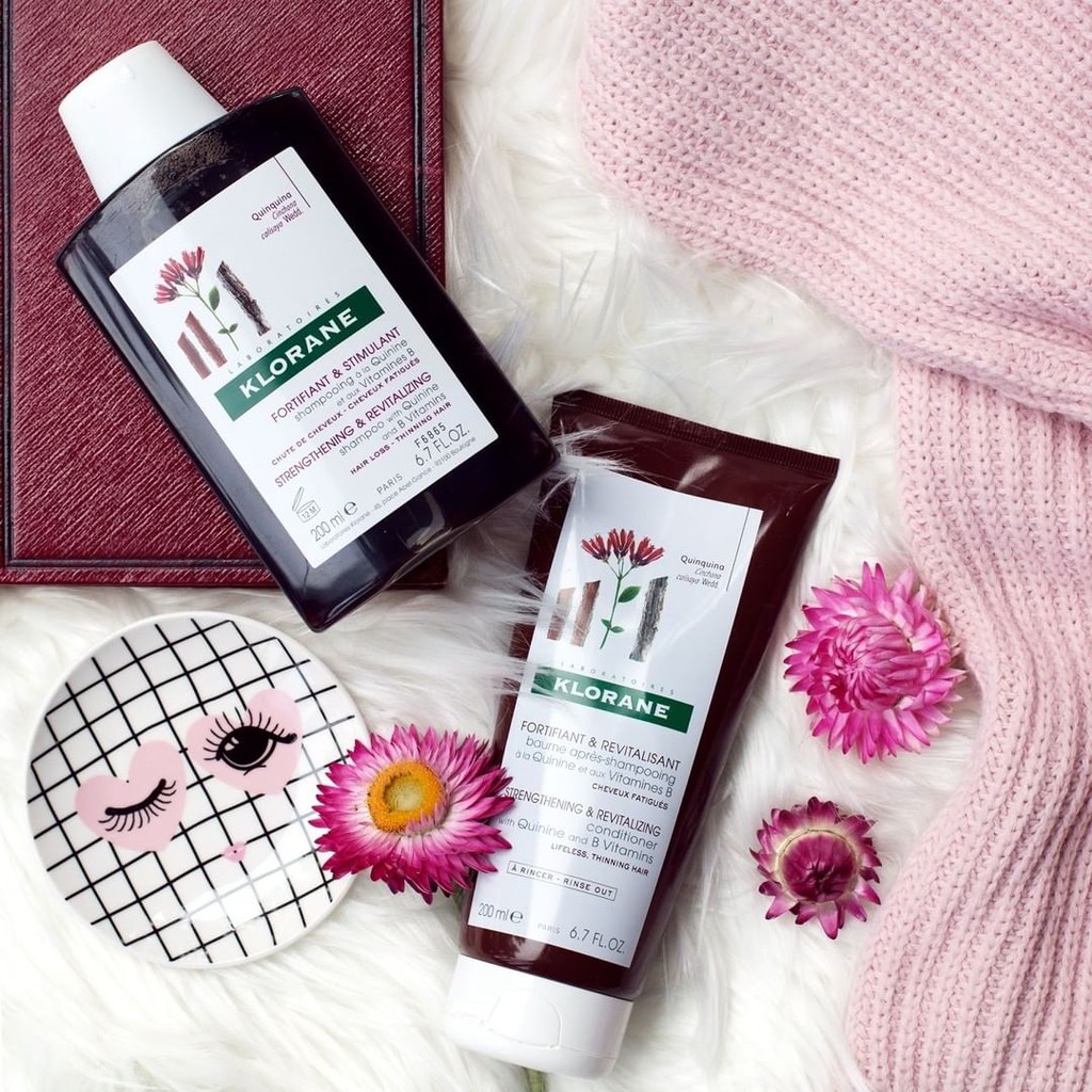 Klorane Quinine Shampoo and conditioner