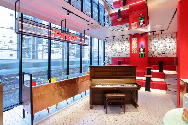 kitkat piano at KitKat Chocolatory store at Miyashita Park Shibuya