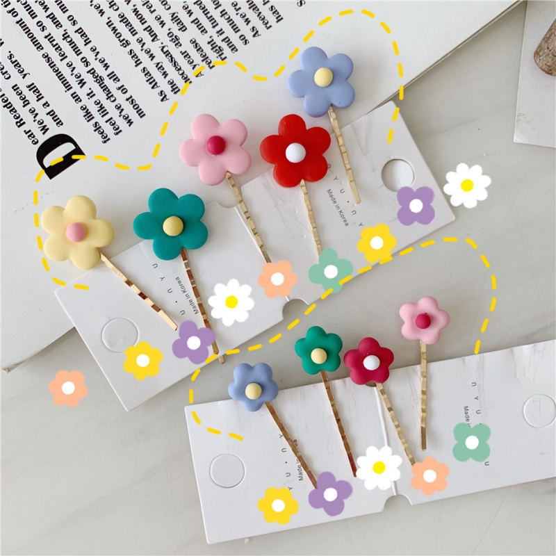 Flower hair clips