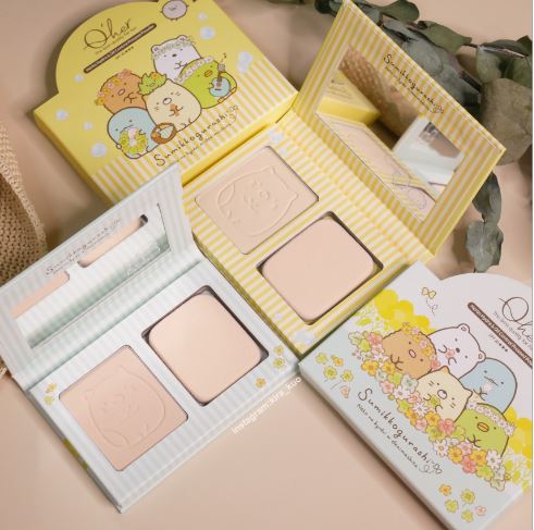 Q'her X Sumikko Gurashi Herbs Hydra & Oil Control Pressed Powder