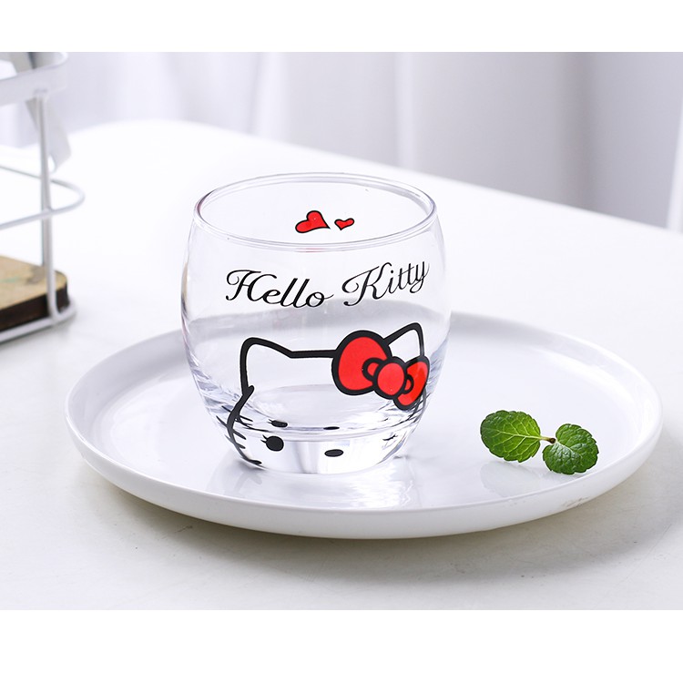 Hello Kitty pair glass cup