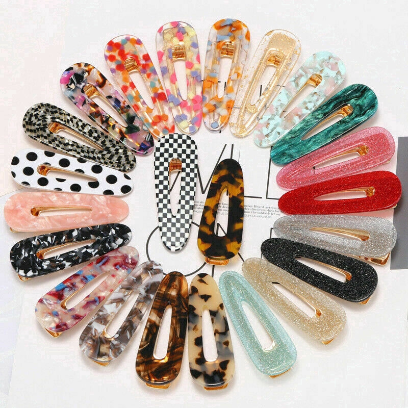Water drop hair clips