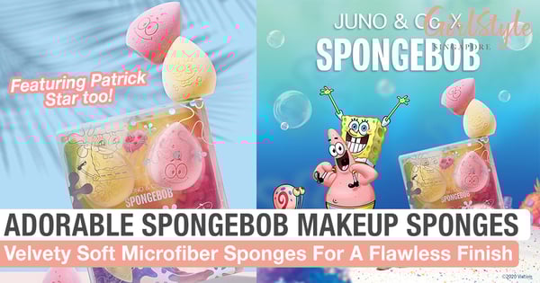 JUNO & Co. x SpongeBob: New Cute Beauty Sponges To Make Your Makeup Routine More Fun