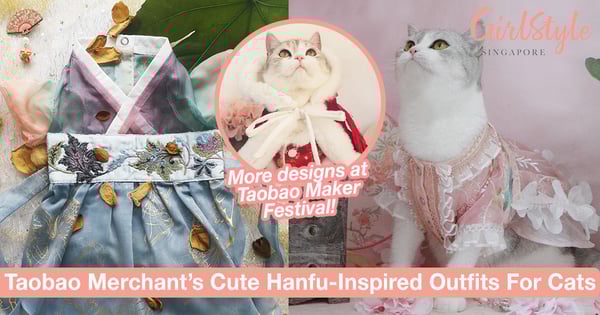 Taobao Merchant Sells Cute Hanfu-Inspired Outfits For Cats, Showcases Designs At Taobao Maker Festival