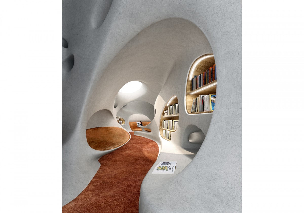 MAD Architects wormhole library interior