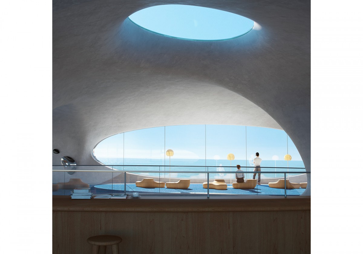 MAD Architects wormhole library view of south china sea