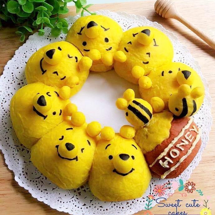 winnie the pooh shikiri-pan Japanese bread
