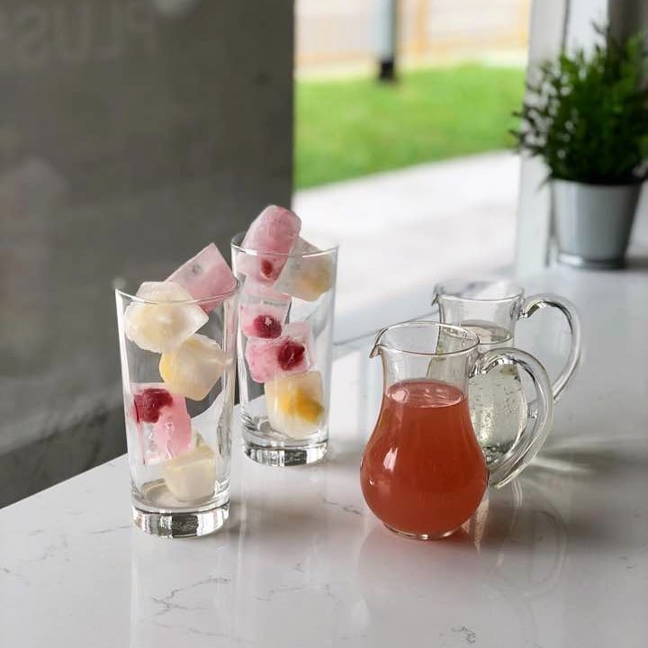 Ice Cube Soda ($7.50) with coloured ice cubes