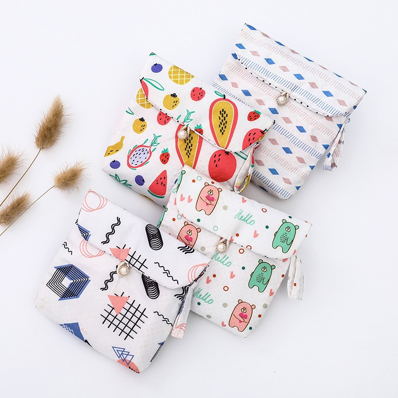 Korean-style sanitary pad pouch