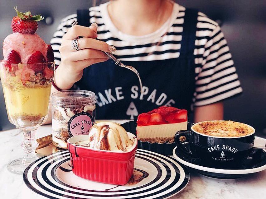 Cake Spade strawberry tofu cheesecake