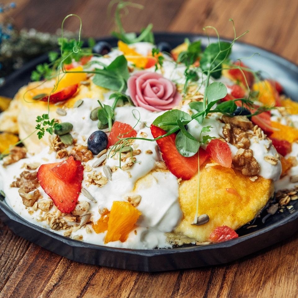 Walking On Sunshine SoufflƩ Pancakes