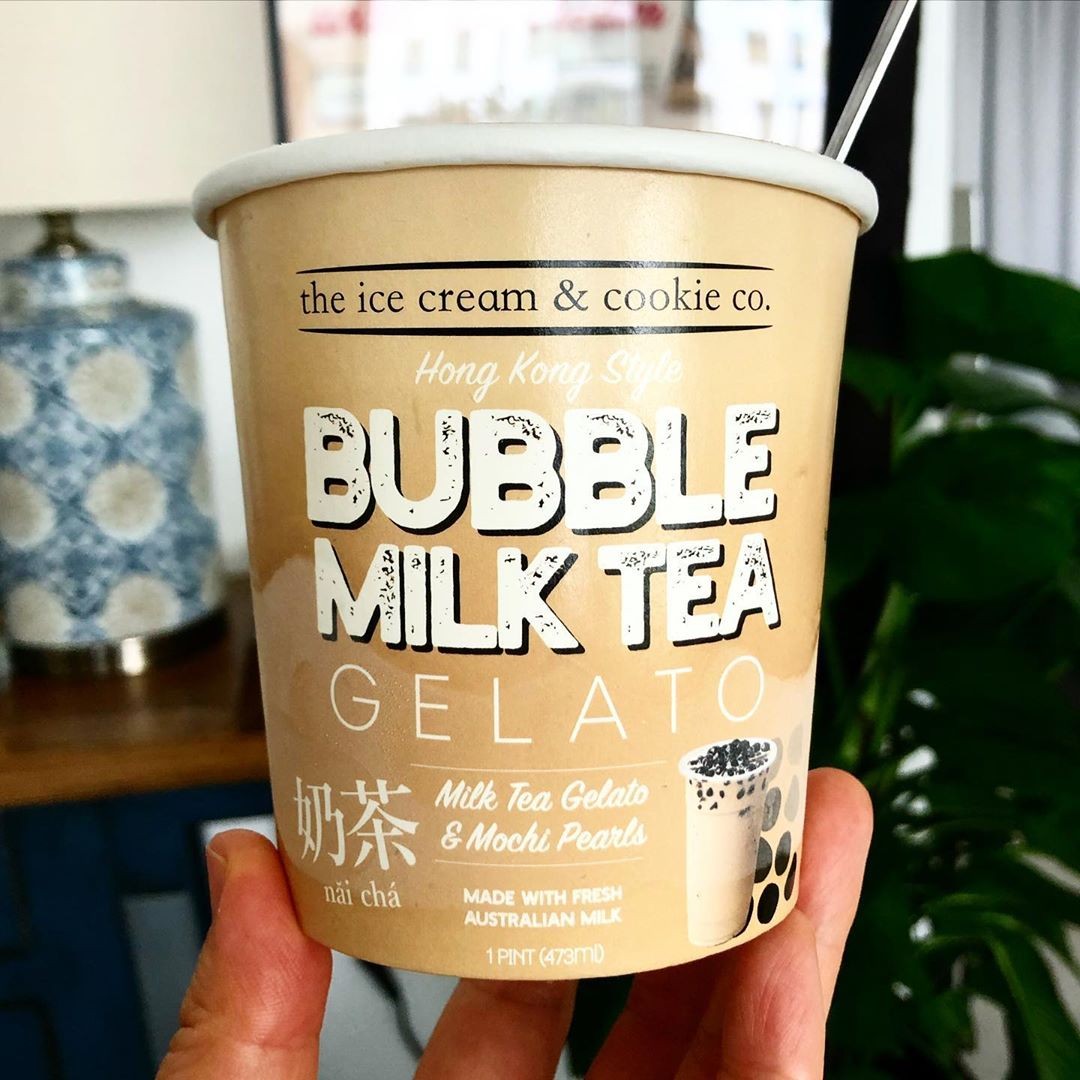 Bubble tea gelato pint Ice Cream Cookie Co Singapore