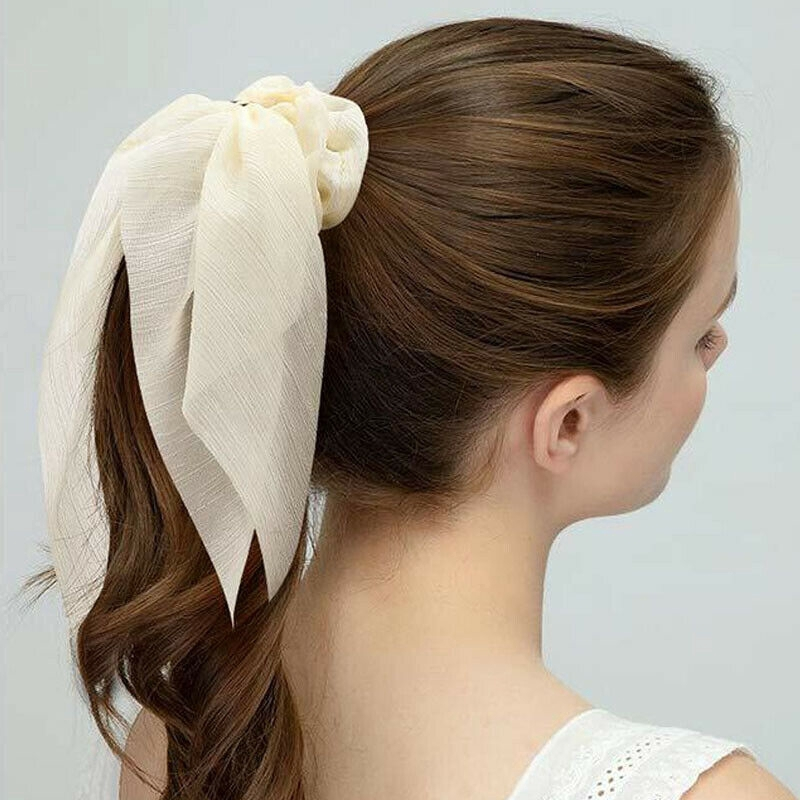 Hair scarf bow scrunchie Singapore Shopee