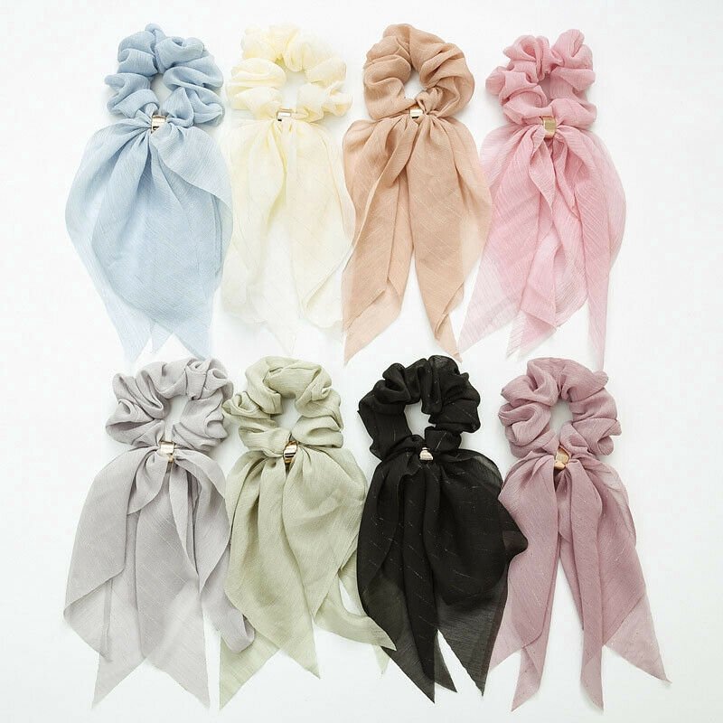 Hair scarf bow scrunchie Singapore Shopee