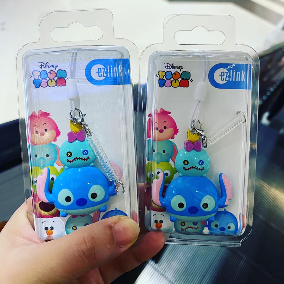 Disney Tsum Tsum Stitch Scrump Ez-Link Charm 2020 Singapore