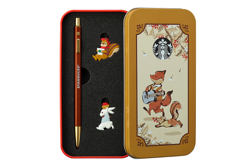 Starbucks Korea autumn Autumn animal figure monami pen set