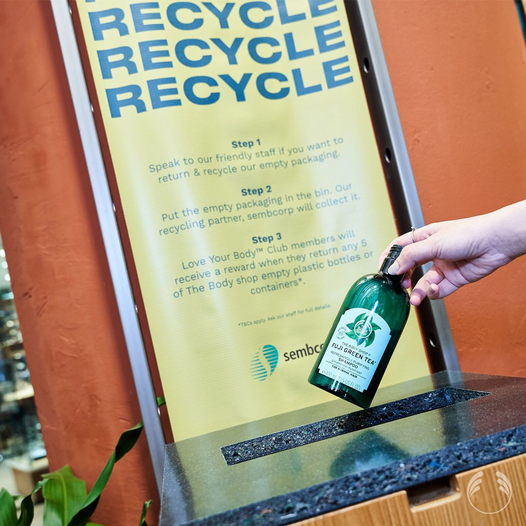 The body Shop activist store recycling station ION Orchard