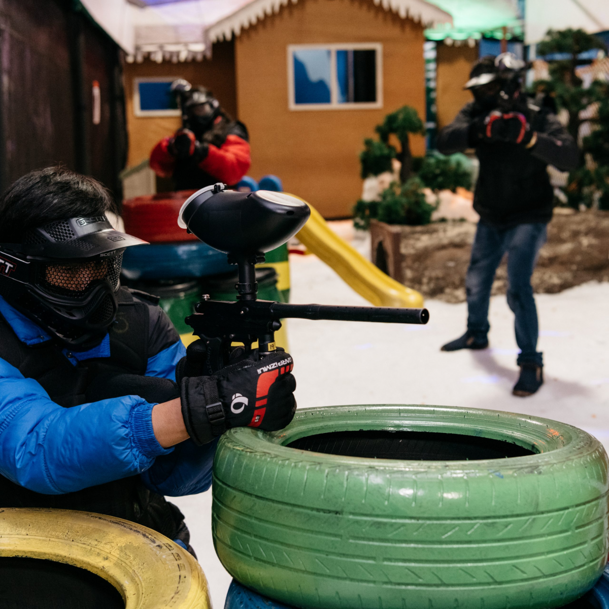 Winter Shooting Arena Snow City Singapore