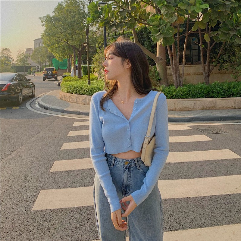 Long sleeve knitted top