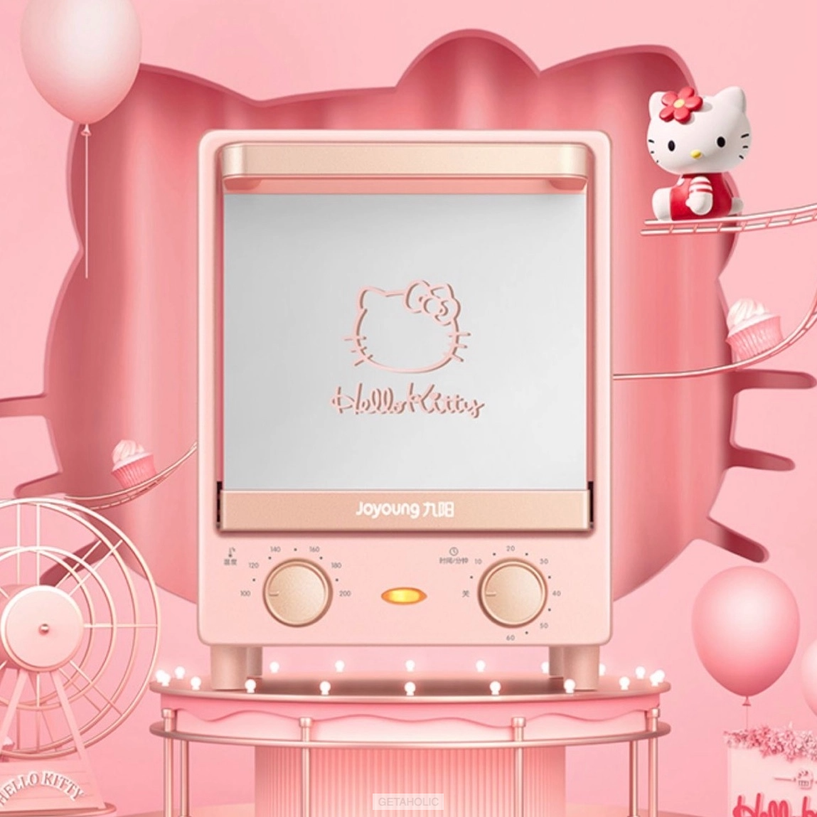 Joyoung X Hello Kitty pink Oven Toaster