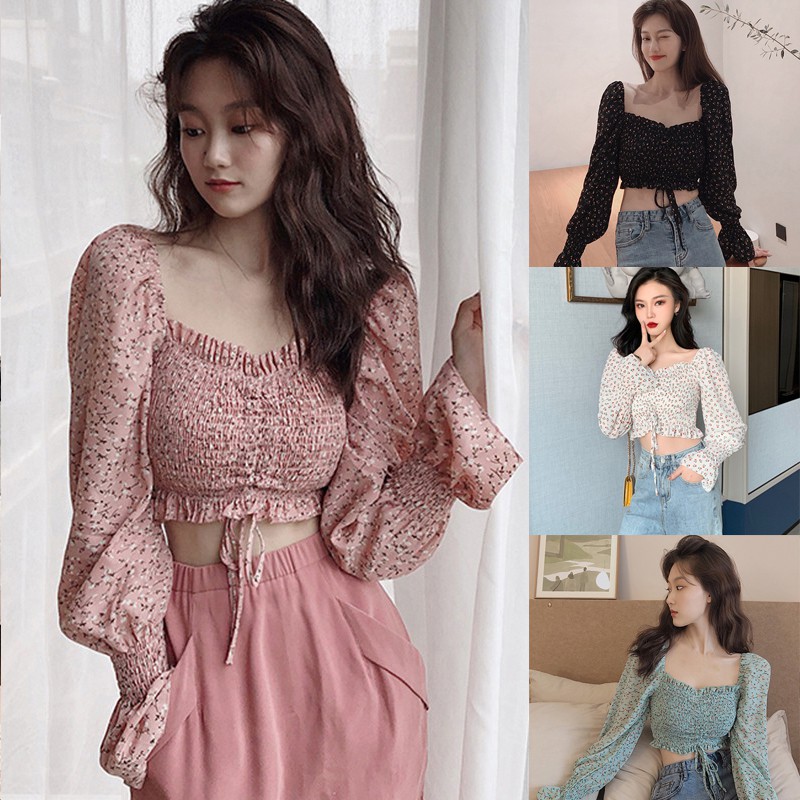 Floral chiffon blouse