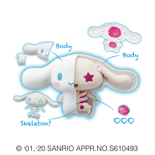 Cinnamoroll Megahouse KAITAI Fantasy Sanrio dissected skeleton toys