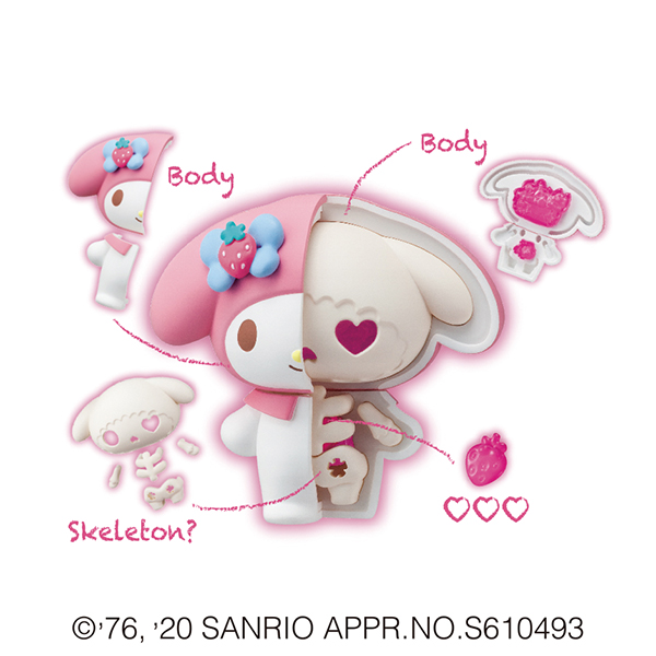 My Melody Megahouse KAITAI Fantasy Sanrio dissected skeleton toys